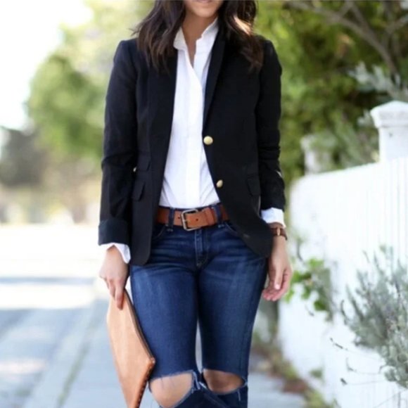 J CREW black wool Schoolboy Blazer - Picture 10 of 10